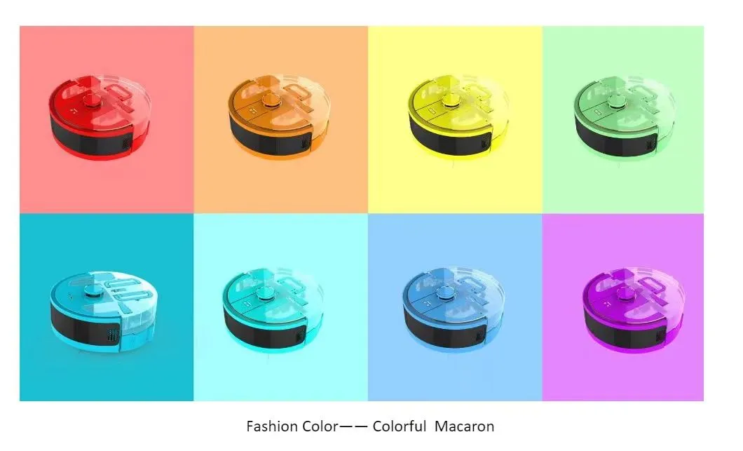 หุ่นยนต์ทำความสะอาดที่มีสีสัน