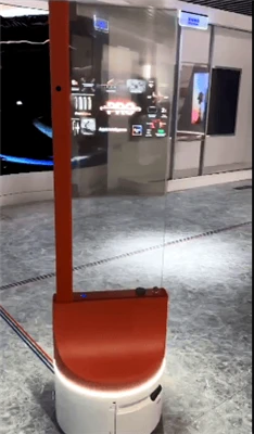 แนะนำหุ่นยนต์โฆษณาหน้าจอ OLED มือถือ: วิธีการปฏิวัติในการมีส่วนร่วมและโฆษณา